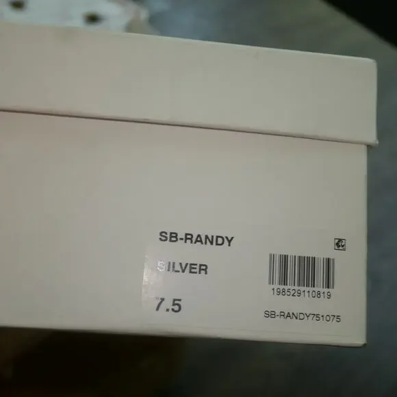 NEW Betsey Johnson  Randy Silver Rhinestone Cowboy Boots Women's 7.5 - Picture 8 of 9